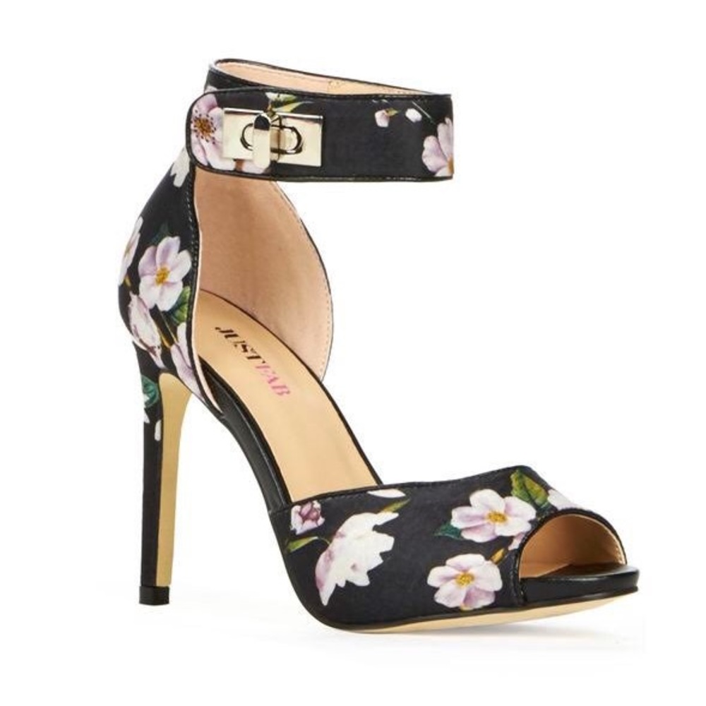 Floral Just Fab Heels
